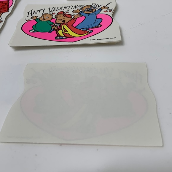 Alvin And The Chipmunks Valentines cards ephemera vintage - Picture 9 of 14